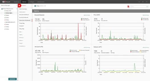 screenshot of WatchGuard Firebox